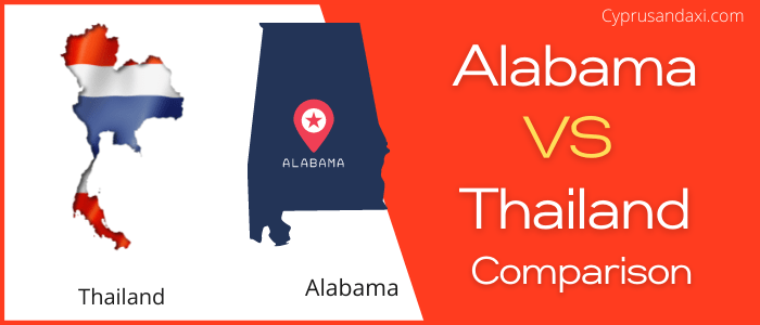 Is Alabama bigger than Thailand