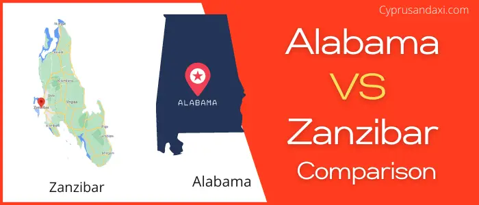 Is Alabama bigger than Zanzibar