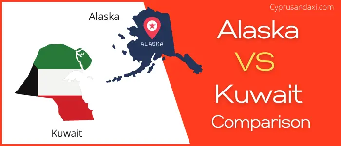 Is Alaska bigger than Kuwait