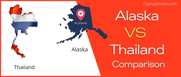 Is Alaska bigger than Thailand