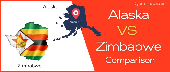 Is Alaska bigger than Zimbabwe