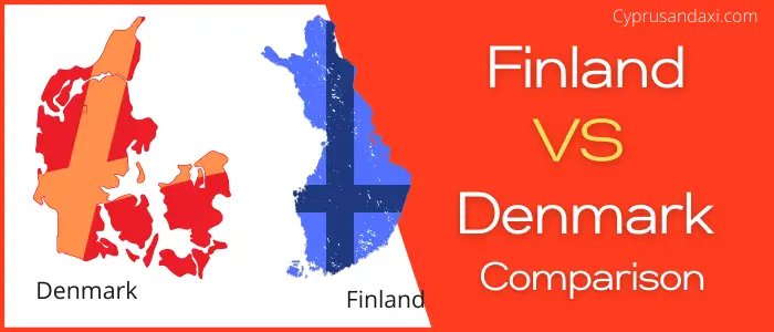 Is Finland bigger than Denmark
