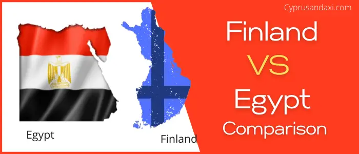 Is Finland bigger than Egypt