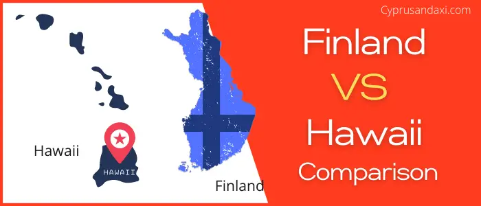 Is Finland bigger than Hawaii