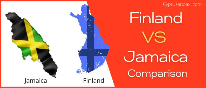 Is Finland bigger than Jamaica
