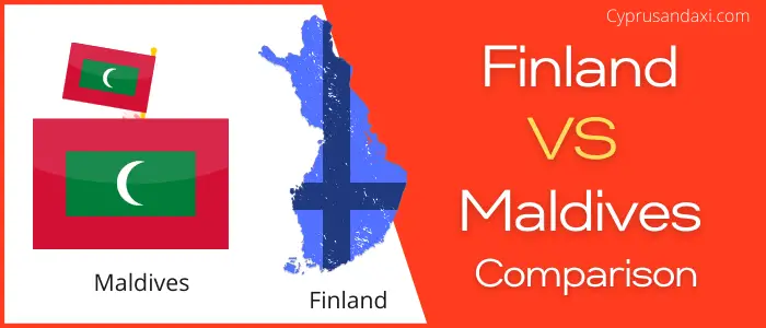 Is Finland bigger than Maldives