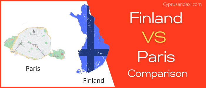 Is Finland bigger than Paris