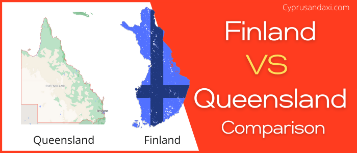 Is Finland bigger than Queensland