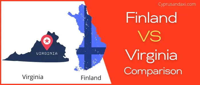 Is Finland bigger than Virginia