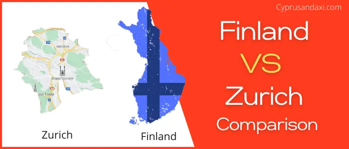 Is Finland bigger than Zurich