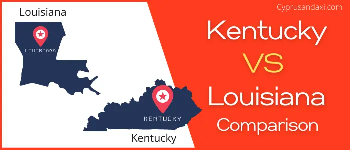 Is Kentucky bigger than Louisiana