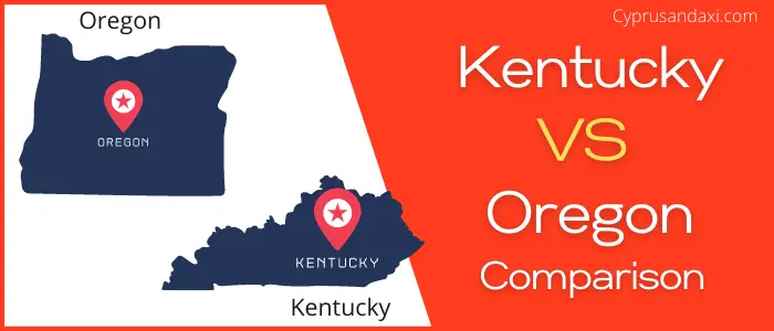 Is Kentucky bigger than Oregon