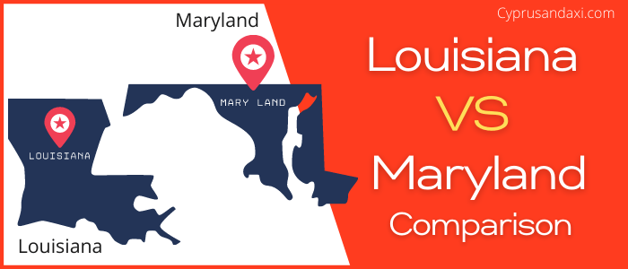 Is Louisiana bigger than Maryland