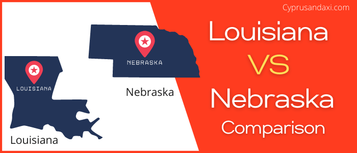 Is Louisiana bigger than Nebraska