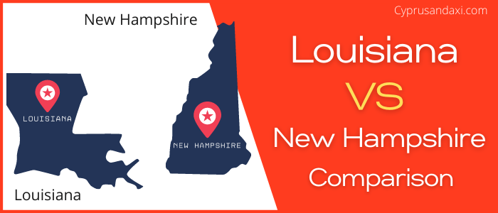 Is Louisiana bigger than New Hampshire