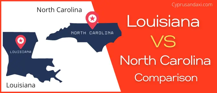 Is Louisiana bigger than North Carolina