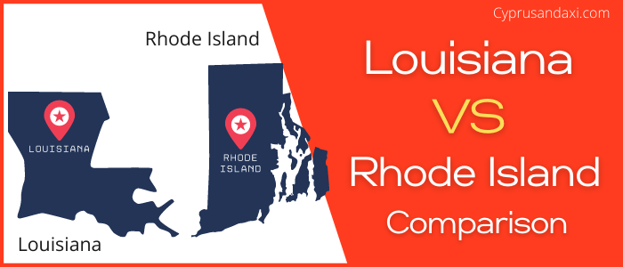 Is Louisiana bigger than Rhode Island