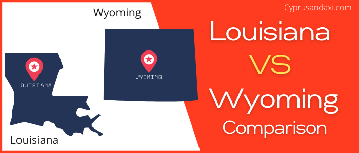 Is Louisiana bigger than Wyoming