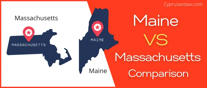 Is Maine bigger than Massachusetts
