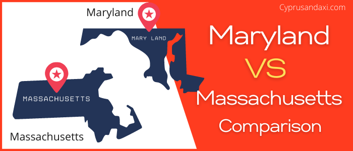 Is Maryland bigger than Massachusetts