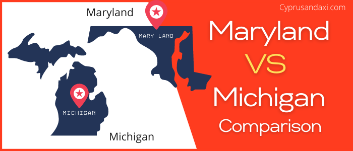 Is Maryland bigger than Michigan