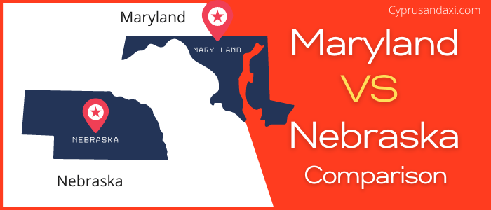 Is Maryland bigger than Nebraska