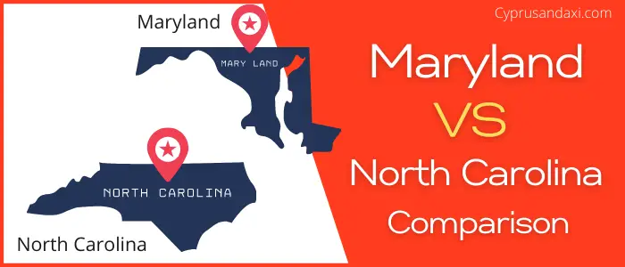 Is Maryland bigger than North Carolina