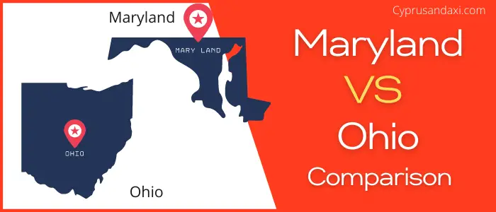 Is Maryland bigger than Ohio