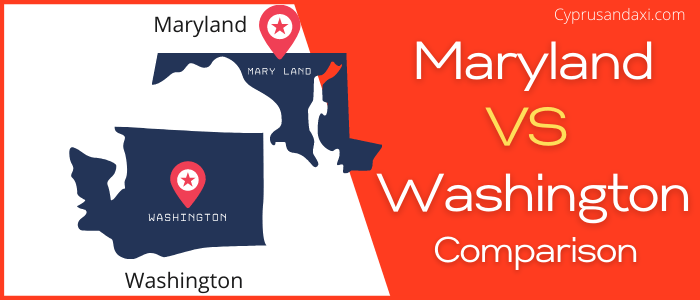 Is Maryland bigger than Washington
