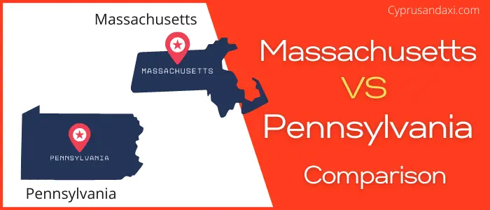 Is Massachusetts bigger than Pennsylvania