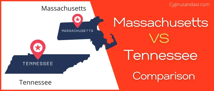 Is Massachusetts bigger than Tennessee
