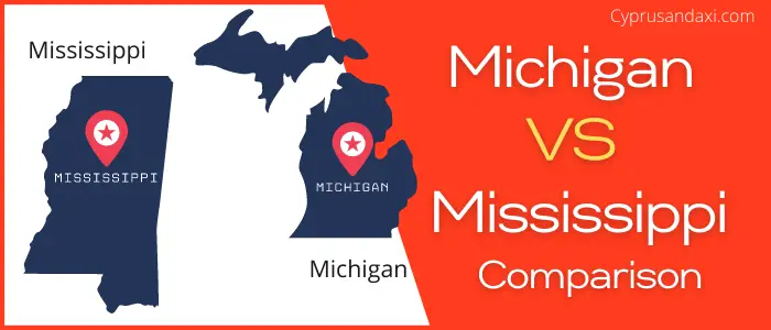 Is Michigan bigger than Mississippi