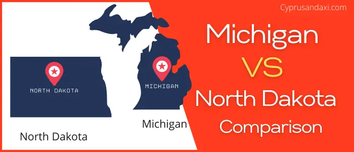 Is Michigan bigger than North Dakota