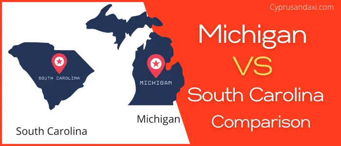 Is Michigan bigger than South Carolina