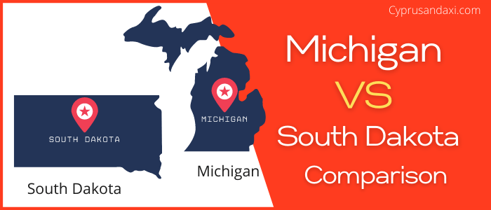 Is Michigan bigger than South Dakota