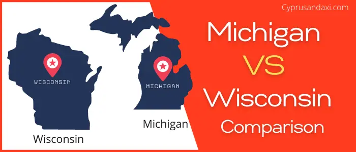 Is Michigan bigger than Wisconsin