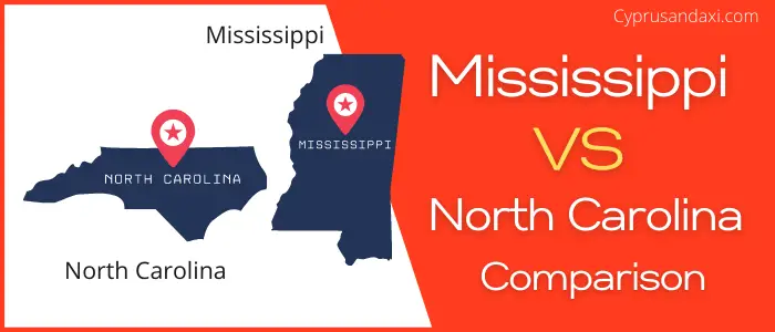 Is Mississippi bigger than North Carolina