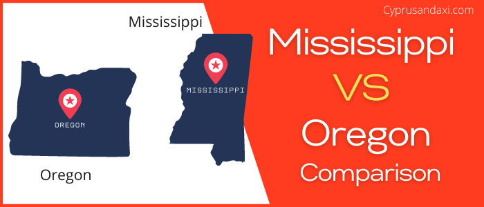 Is Mississippi bigger than Oregon