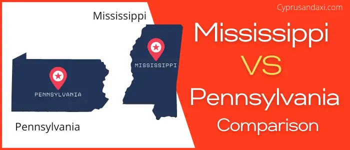 Is Mississippi bigger than Pennsylvania