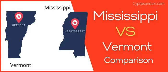 Is Mississippi bigger than Vermont