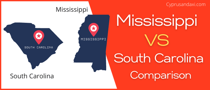 Is Mississippi bigger than the area of South Carolina