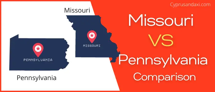 Is Missouri bigger than Pennsylvania