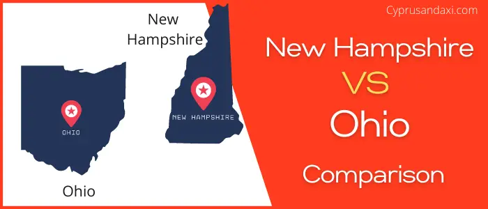 Is New Hampshire bigger than Ohio