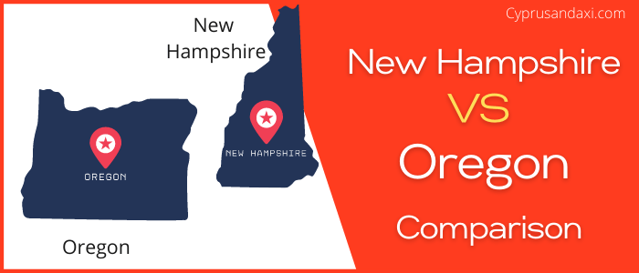 Is New Hampshire bigger than Oregon