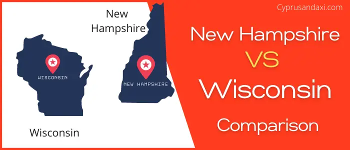 Is New Hampshire bigger than Wisconsin