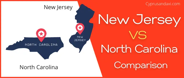 Is New Jersey bigger than North Carolina