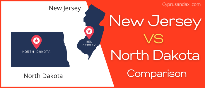 Is New Jersey bigger than North Dakota
