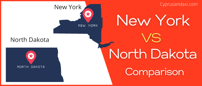 Is New York bigger than North Dakota