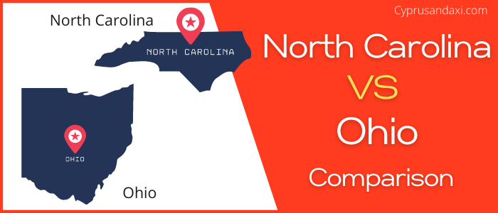 Is North Carolina bigger than Ohio