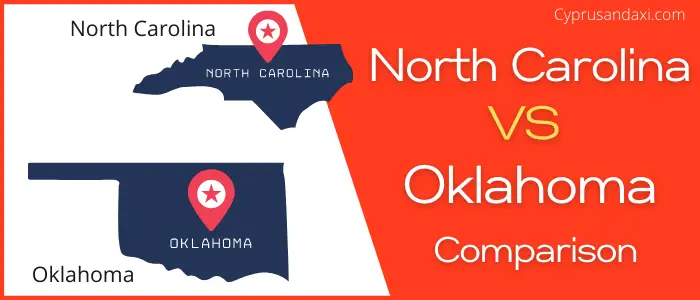 Is North Carolina bigger than Oklahoma
